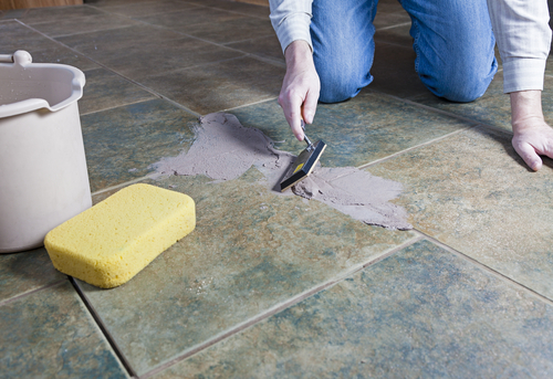 How to fix cracking grout and replace grout.