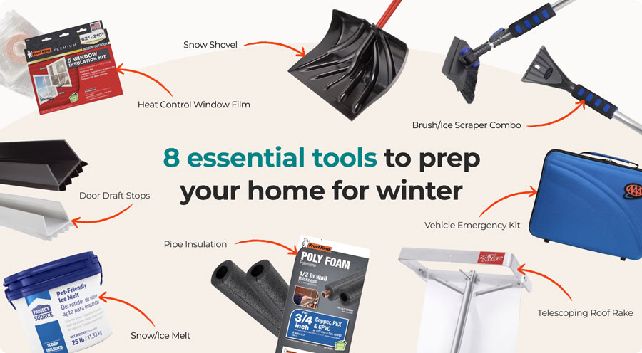 Gear Up: 8 Essential Tools to Prep Your Home for Winter