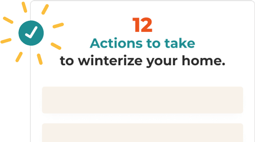 12 actions to winterize your home