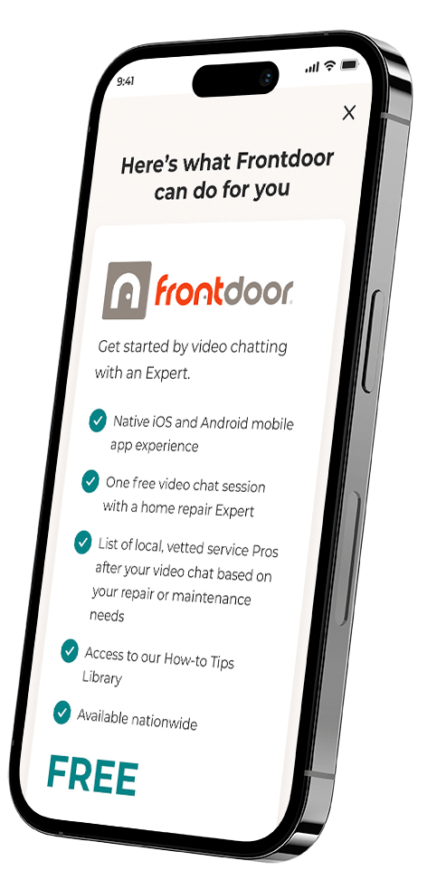 Frontdoor app on mobile phone